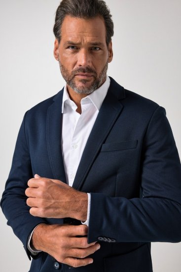 JP1880 815431 Zakó könnyű félbéléssel Sötétkék - Öltönyök - Nagyméretű öltönyök