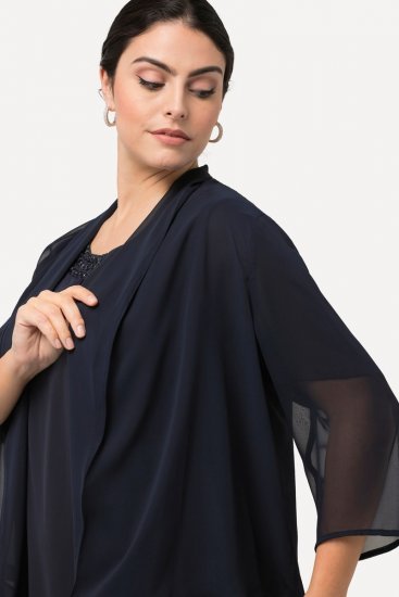 Ulla Popken 817211 Kabátka Sötétkék - Dzsekik - Nagy méretű női dzsekik