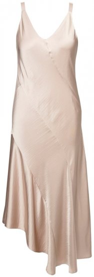 Ulla Popken 820341 Ujjatlan szatén ruha Taupe - Estélyi ruhák - Molett alkalmi ruhák