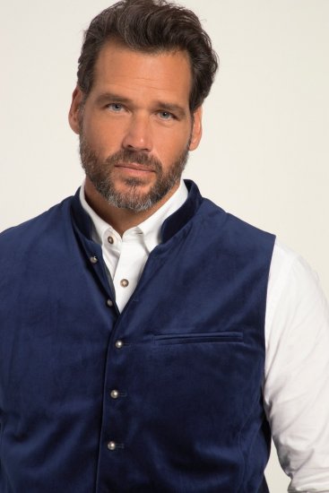 JP1880 Velvet Vest Traditional Blue - Alkalmi ruházat - Ünnepi ruházat – Ünnepelj stílusosan és kényelmesen