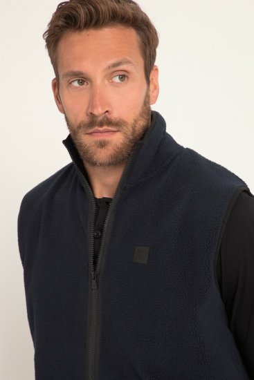 JP1880 Fleece Gilet Stomach Fit Navy - Kabátok - Nagyméretű Kabátok - 2XL-8XL