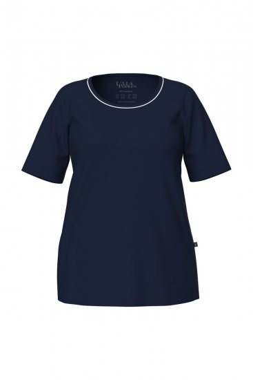 Ulla Popken 821244 Pöttyös pizsama Sötétkék - Pizsama/Loungewear - 