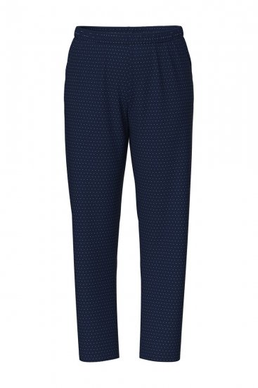 Ulla Popken 821244 Pöttyös pizsama Sötétkék - Pizsama/Loungewear - 