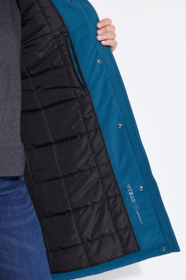 Ulla Popken 821495 Funkcionális kabát Petrol - Kabátok - Női plus size kabátok