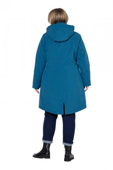 Ulla Popken 821495 Funkcionális kabát Petrol - Kabátok - Női plus size kabátok