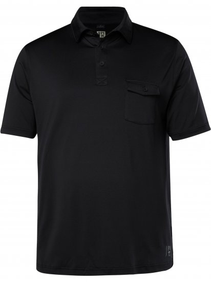 JP1880 Jay-Pi Flexnamic QuickDry Piqué Golf Polo Shirt Black - Sportruházat - Nagyméretű Sportruházat 2XL-10XL