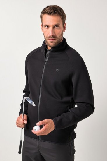 JAY-PI FLEXNAMIC® Golf Sweat Jacket with Zipper Black - Sportruházat - Nagyméretű Sportruházat 2XL-10XL