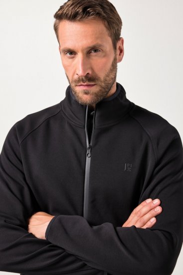JAY-PI FLEXNAMIC® Golf Sweat Jacket with Zipper Black - Sportruházat - Nagyméretű Sportruházat 2XL-10XL