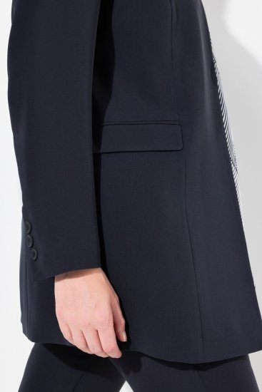 Ulla Popken 823318 Állógalléros blézer Sötétkék - Blézerek - Blézerek plus size méretben nőknek