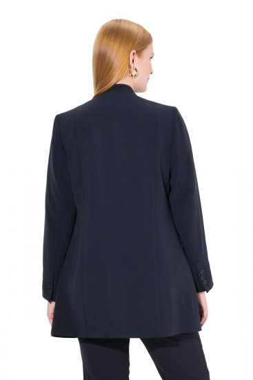 Ulla Popken 823318 Állógalléros blézer Sötétkék - Blézerek - Blézerek plus size méretben nőknek