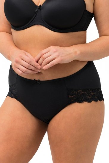 Ulla Popken 824106 Alsók csipkével 2 db Fekete - Alsók - 