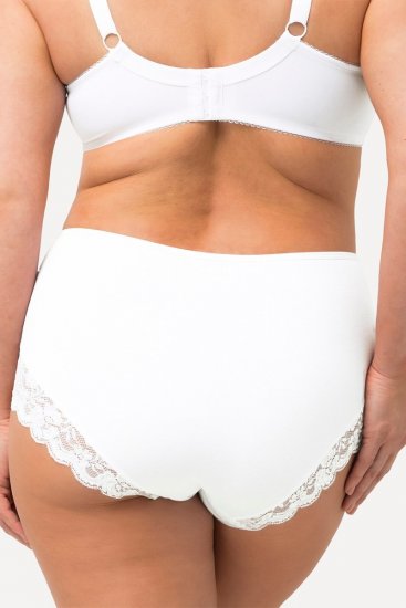 Ulla Popken 824106 Női boxeralsók csipkével 2 db Fehér - Alsók - 