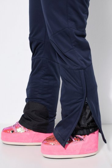 Ulla Popken 824297 Softshell nadrág hófogóval Sötétkék - Síruházat - 