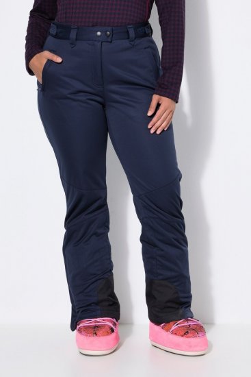 Ulla Popken 824297 Softshell nadrág hófogóval Sötétkék - Síruházat - 