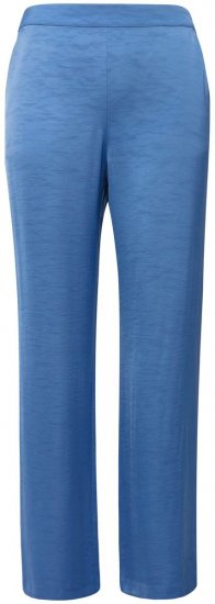 Ulla Popken 826163 Bő szárú öltönynadrág Denimkék - Szövetnadrágok - Női bő szárú szövetnadrágok