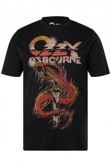 JP1880 Ozzy Osbourne Graphic Band T-Shirt Black - Pólók - Nagyméretű pólók - 2XL-14XL