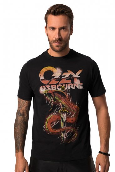 JP1880 Ozzy Osbourne Graphic Band T-Shirt Black - Pólók - Nagyméretű pólók - 2XL-14XL