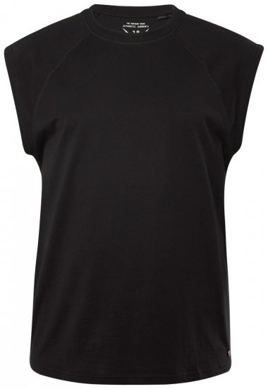 JP1880 826660 Leejtett vállú trikó Fekete - Pólók - Nagyméretű pólók - 2XL-14XL