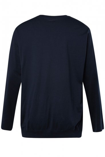 JP1880 827128 Hosszú ujjú póló hasra szabott fazonnal Sötétkék - Pólók - Nagyméretű pólók - 2XL-14XL