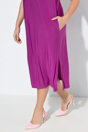 Ulla Popken 827908 Ujjatlan jersey ruha Lila - Jersey ruhák - 