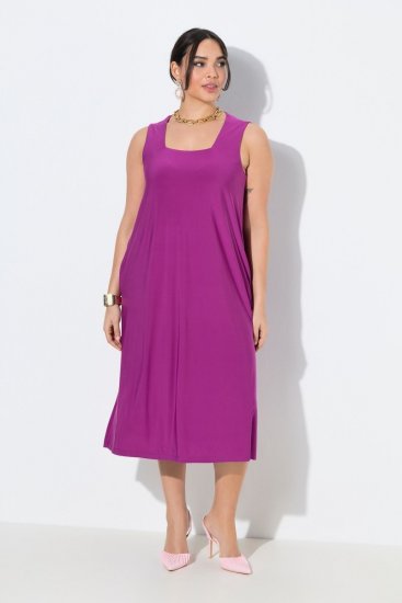 Ulla Popken 827908 Ujjatlan jersey ruha Lila - Jersey ruhák - 
