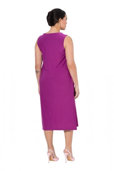 Ulla Popken 827908 Ujjatlan jersey ruha Lila - Jersey ruhák - 