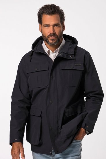 JP1880 828706 Esőkabát rejtett cipzárral Sötétkék - Kabátok - Nagyméretű Kabátok - 2XL-8XL