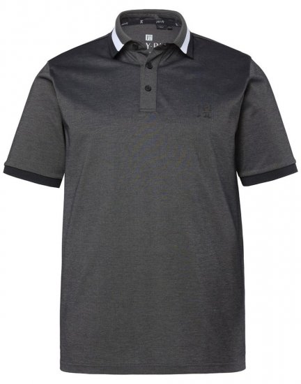 JAY-PI Quickdry Two-Tone Golf Poloshirt Black - Pólóingek - Galléros Pólók 2XL-8XL - Pólóingek 2XL-8XL