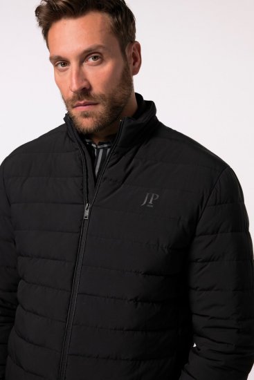 JP1880 Jacket Quilted Stand-up Collar Black - Kabátok - Nagyméretű Kabátok - 2XL-8XL