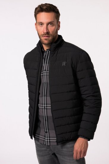 JP1880 Jacket Quilted Stand-up Collar Black - Kabátok - Nagyméretű Kabátok - 2XL-8XL