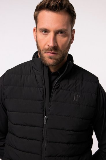 JP1880 Quilted Gilet Stand-Up Collar Black - Kabátok - Nagyméretű Kabátok - 2XL-8XL