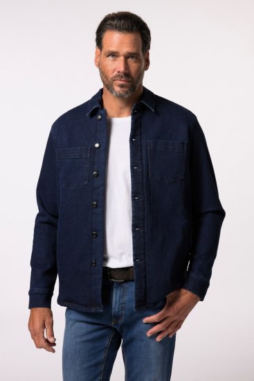 JP1880 829251 Farmerdzseki teddy béléssel Sötétkék - Kabátok - Nagyméretű Kabátok - 2XL-8XL