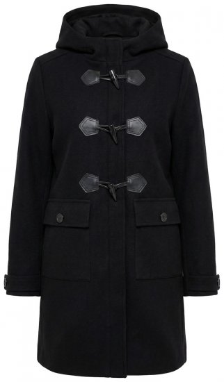 Ulla Popken 829347 Duffle kabát Fekete - Kabátok - Női plus size kabátok