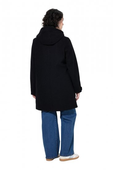 Ulla Popken 829347 Duffle kabát Fekete - Kabátok - Női plus size kabátok