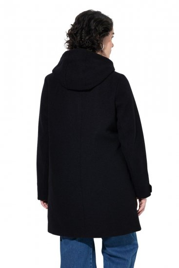 Ulla Popken 829347 Duffle kabát Fekete - Kabátok - Női plus size kabátok