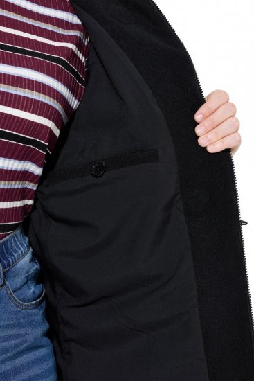 Ulla Popken 829347 Duffle kabát Fekete - Kabátok - Női plus size kabátok
