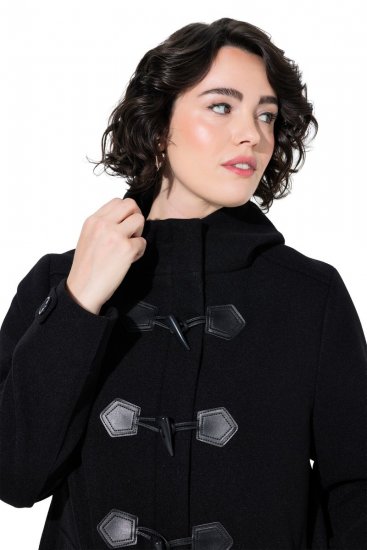 Ulla Popken 829347 Duffle kabát Fekete - Kabátok - Női plus size kabátok