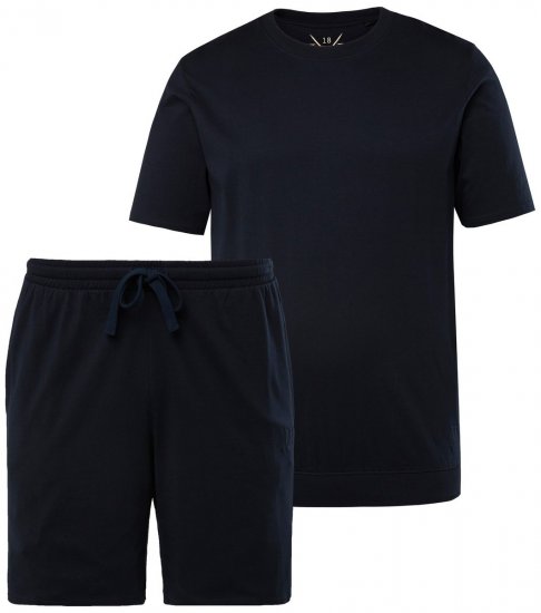 JP1880 829513 Pizsama rövid fazon bellyfit Sötétkék - Alsónemű & strandruhák - Nagyméretű Alsónemű 2XL-8XL