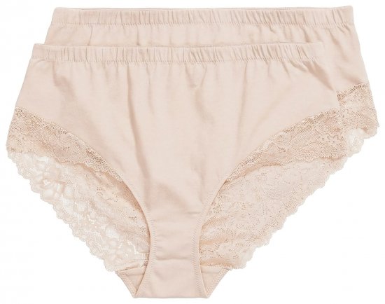 Ulla Popken 830094 Alsók csipkével 2 db Bézs - Alsók - 