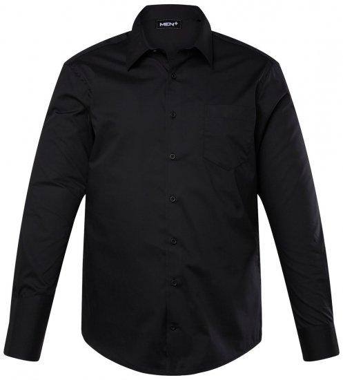 Men+ 753 Üzleti ing hosszú ujjú klasszikus gallérral Fekete - Ingek - Ingek 2XL-10XL