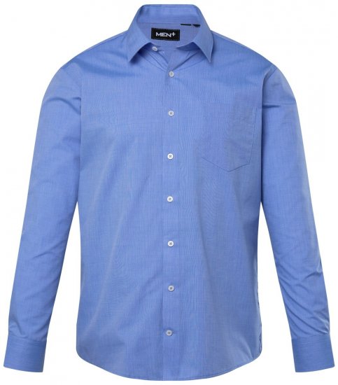Men+ 753 Üzleti ing hosszú ujjú klasszikus gallérral Világoskék - Ingek - Ingek 2XL-10XL
