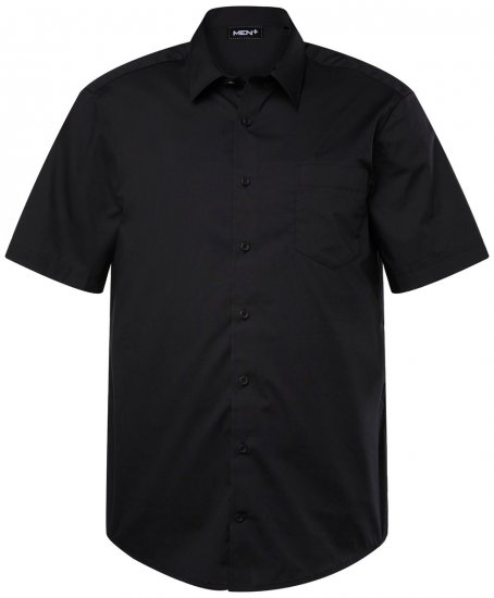 Men+ 756 Üzleti ing rövid ujjú klasszikus gallérral Fekete - Ingek - Ingek 2XL-10XL