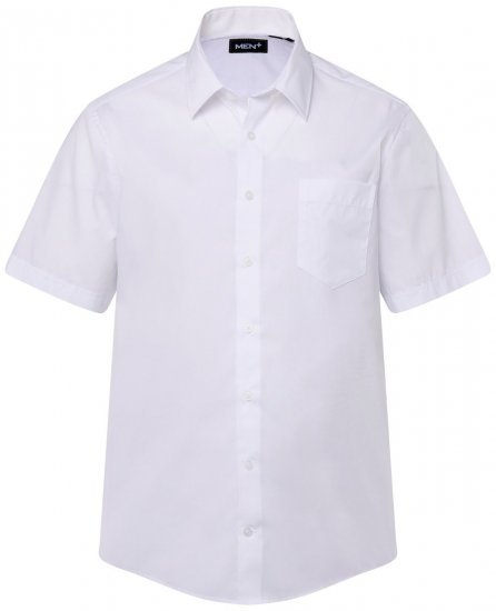 Men+ 756 Üzleti ing rövid ujjú klasszikus gallérral Fehér - Ingek - Ingek 2XL-10XL