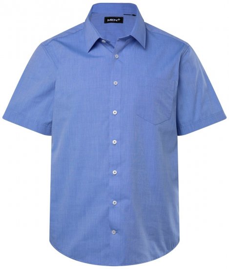 Men+ 756 Üzleti ing rövid ujjú klasszikus gallérral Világoskék - Ingek - Ingek 2XL-10XL