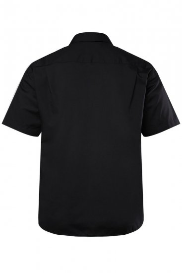 Men+ 758 Üzleti ing rövid ujjú nyitott gallérral Fekete - Ingek - Ingek 2XL-10XL