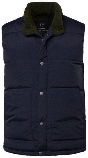 JP1880 831193 Mellény teddy béléssel Sötétkék - Kabátok - Nagyméretű Kabátok - 2XL-8XL
