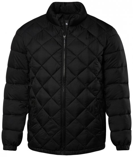 Men+ 494 Steppelt dzseki állógallérral Fekete - Kabátok - Nagyméretű Kabátok - 2XL-8XL
