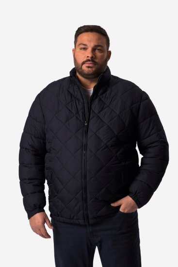 Men+ 494 Steppelt dzseki állógallérral Sötétkék - Kabátok - Nagyméretű Kabátok - 2XL-8XL