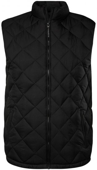 Men+ 578 Mellény steppelt állógallérral Fekete - Kabátok - Nagyméretű Kabátok - 2XL-8XL