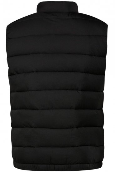 Men+ 578 Mellény steppelt állógallérral Fekete - Kabátok - Nagyméretű Kabátok - 2XL-8XL